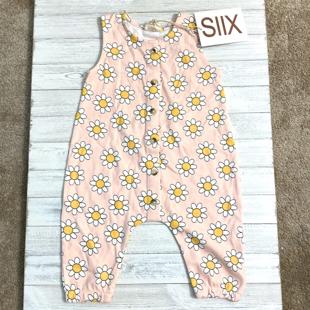 NWOT SIIX Daisy Pop Taffy/ Organic Bay Jumpsuit